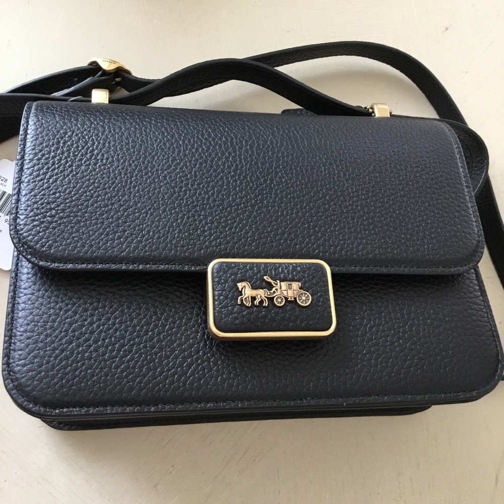 Coach Soft Pebbled Leather High End Alie Bag New - Picture 5 of 10